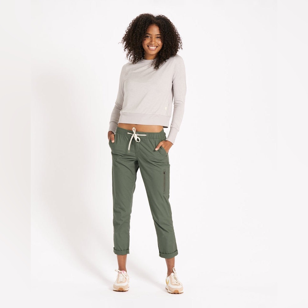 Vuori Women’s Ripstop Army Green Active Slim Fit Pants Size Medium